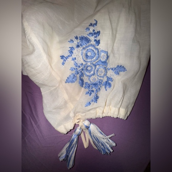 Johnny Was UMA oversized Tunic Boho embroidered Shirt Sz. Large. EUC - Picture 6 of 7